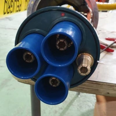 Confeccion de conectores Enchufes Mineros